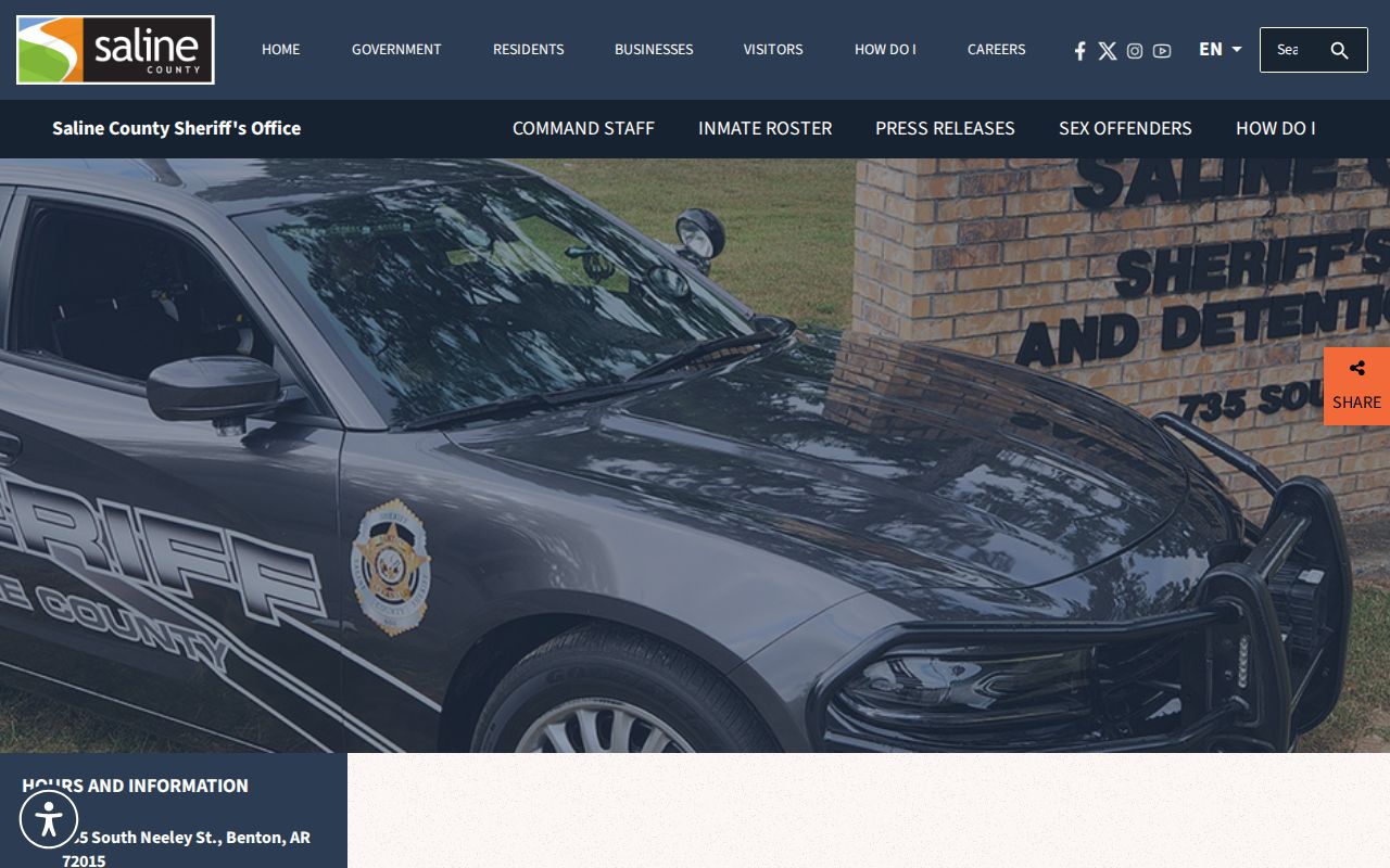 Benton neighbors Saline County Sheriff records