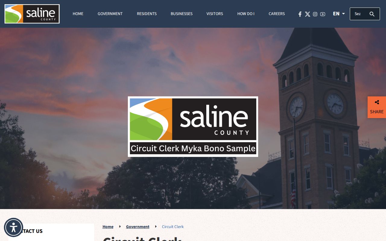 Benton previous residents Saline County Circuit Clerk recorder page