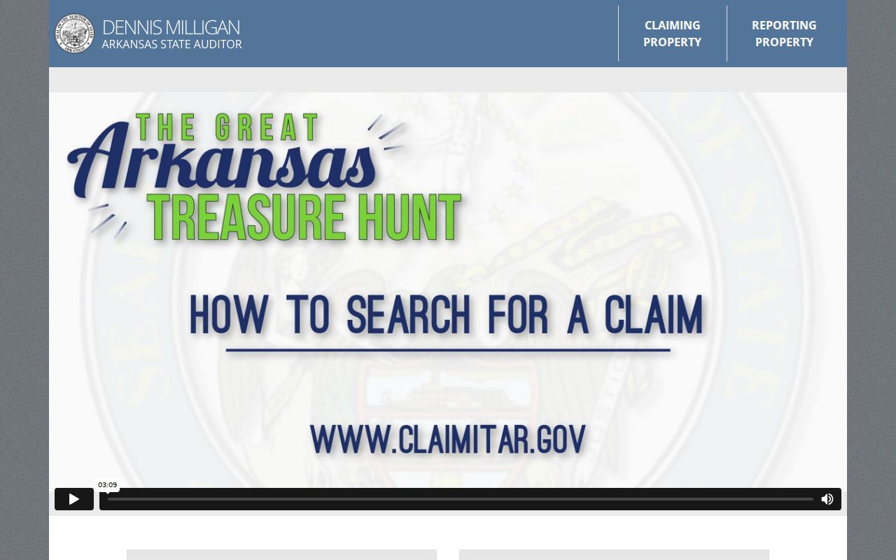 Benton resident lookup Arkansas unclaimed property search